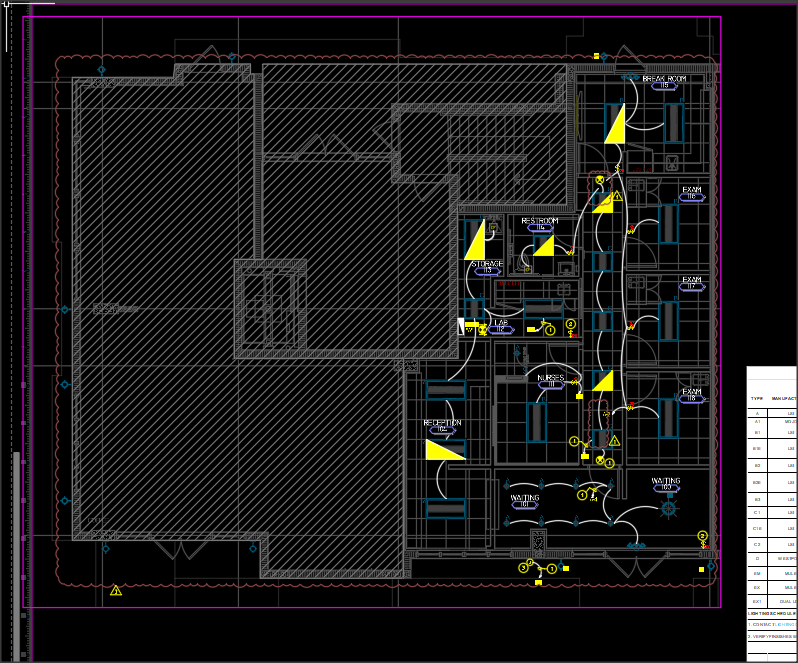 Bluebeam lighting take-off markups
